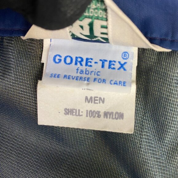 Vintage REI Gore-Tex Pants Men's Medium Tall Blue Waterproof Windbreaker Hiking - Picture 10 of 16